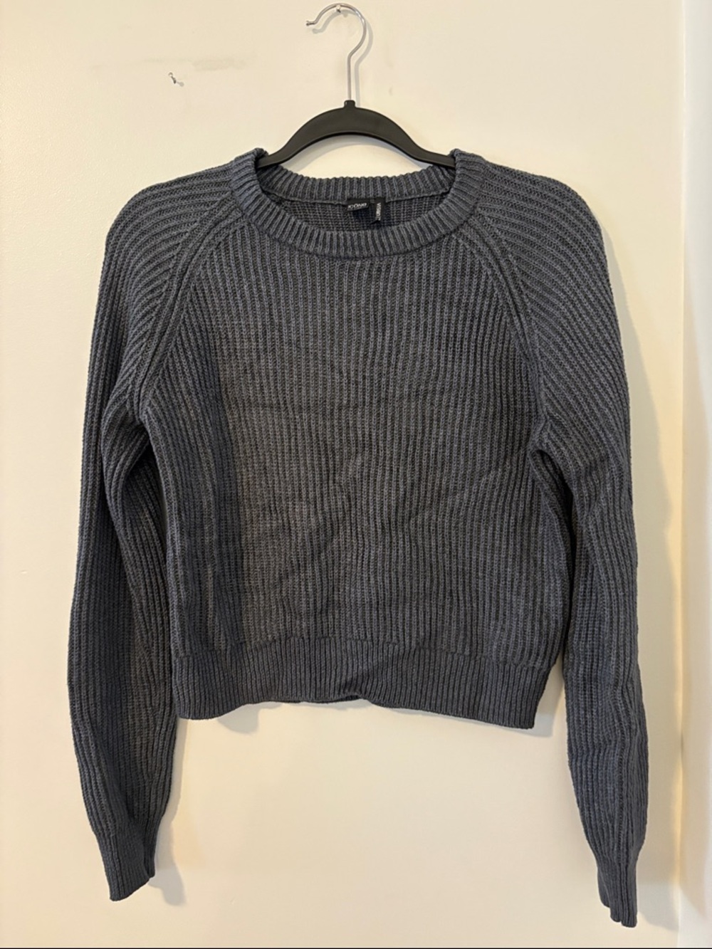 twik Ribbed Crewneck Sweater - Charcoal Gray